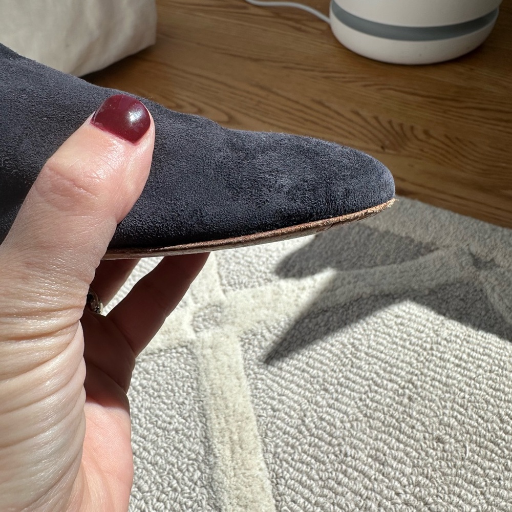 Le Monde Beryl Navy Blue Flats - Picture 10 of 10